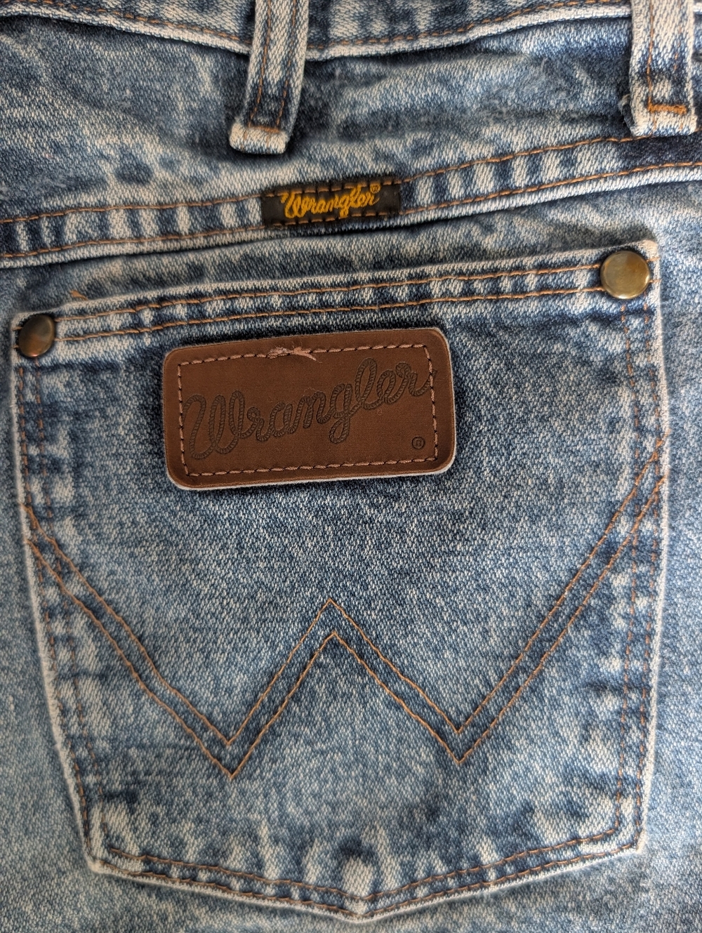 Wrangler Distressed High-Waist Denim Shorts - Light Blue - Picture 2 of 10